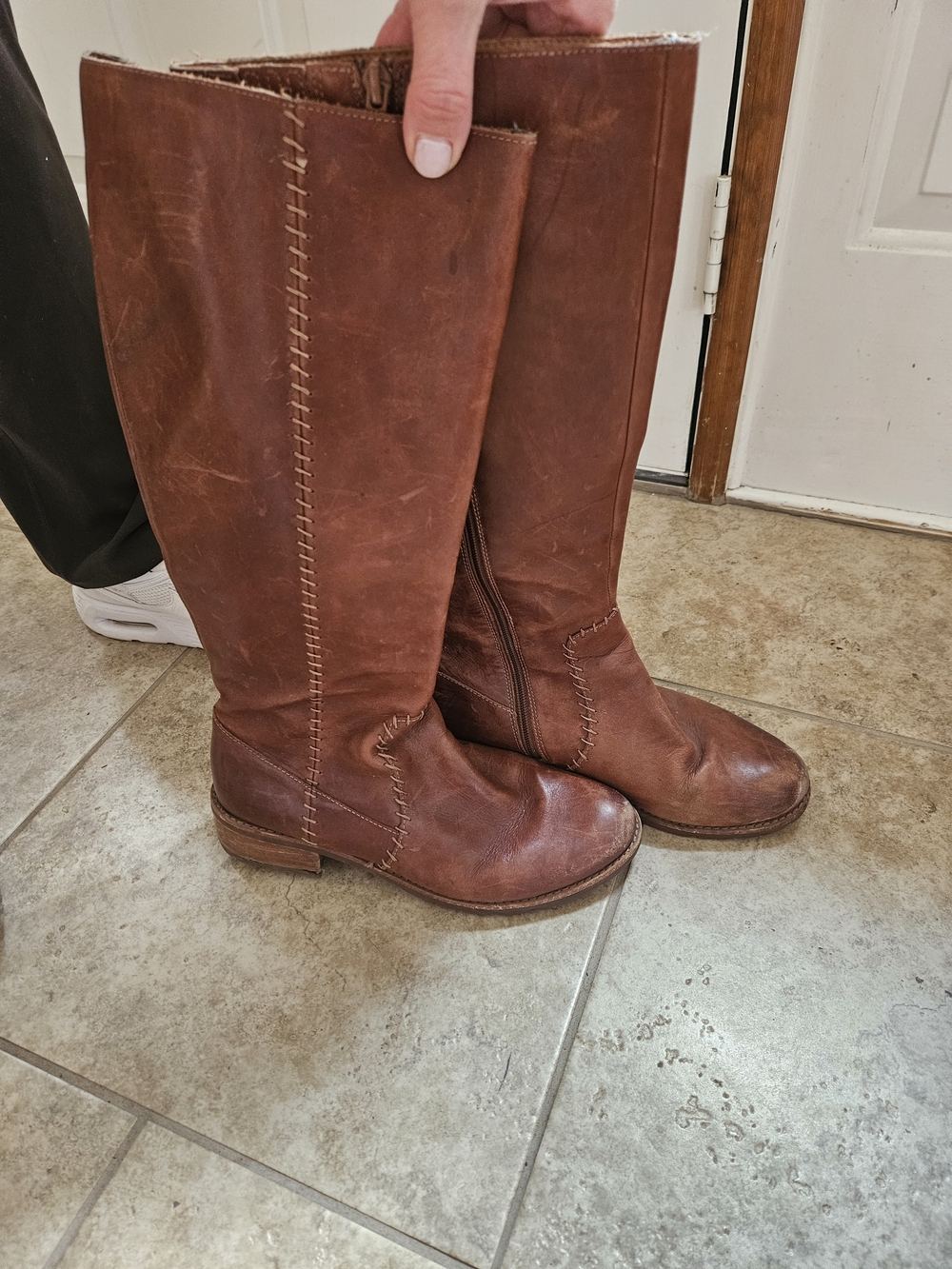 Sofft Women's Brown Leather Knee-High Boots